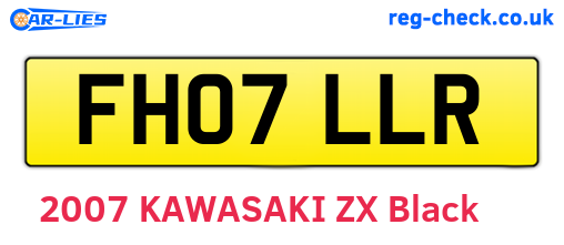 FH07LLR are the vehicle registration plates.