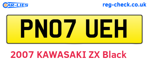 PN07UEH are the vehicle registration plates.