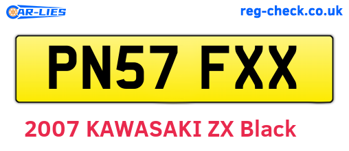 PN57FXX are the vehicle registration plates.