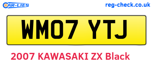 WM07YTJ are the vehicle registration plates.