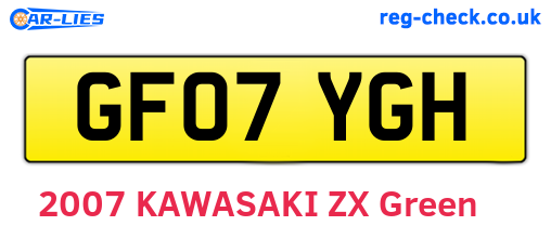 GF07YGH are the vehicle registration plates.