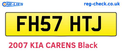 FH57HTJ are the vehicle registration plates.