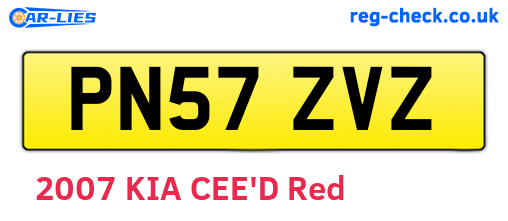 PN57ZVZ are the vehicle registration plates.