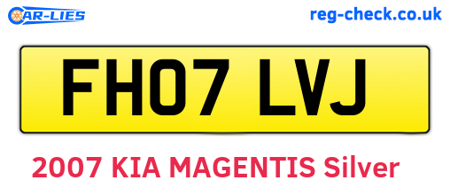 FH07LVJ are the vehicle registration plates.