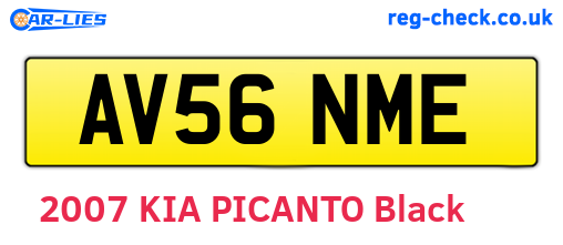 AV56NME are the vehicle registration plates.