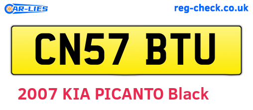 CN57BTU are the vehicle registration plates.