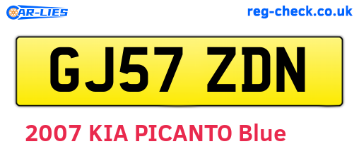 GJ57ZDN are the vehicle registration plates.