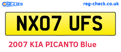 NX07UFS are the vehicle registration plates.