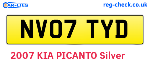 NV07TYD are the vehicle registration plates.