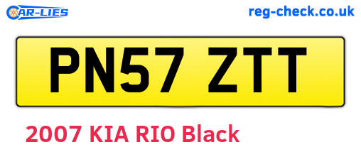 PN57ZTT are the vehicle registration plates.