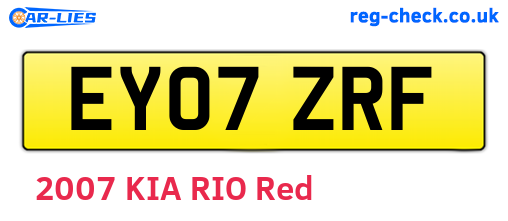 EY07ZRF are the vehicle registration plates.