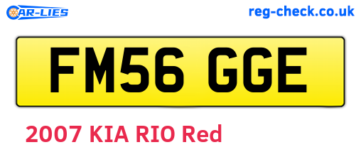 FM56GGE are the vehicle registration plates.