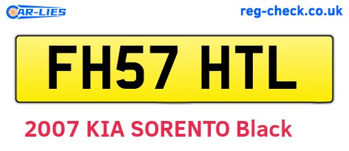 FH57HTL are the vehicle registration plates.
