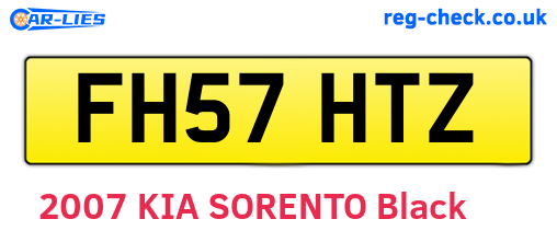 FH57HTZ are the vehicle registration plates.