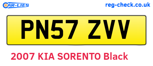PN57ZVV are the vehicle registration plates.