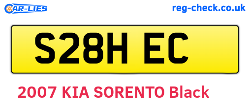 S28HEC are the vehicle registration plates.