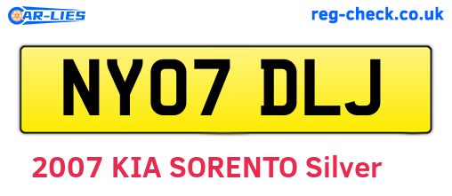 NY07DLJ are the vehicle registration plates.