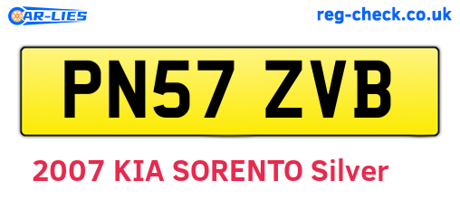 PN57ZVB are the vehicle registration plates.