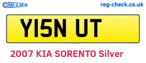 Y15NUT are the vehicle registration plates.