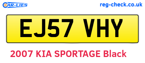 EJ57VHY are the vehicle registration plates.