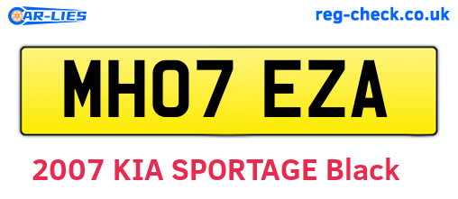MH07EZA are the vehicle registration plates.