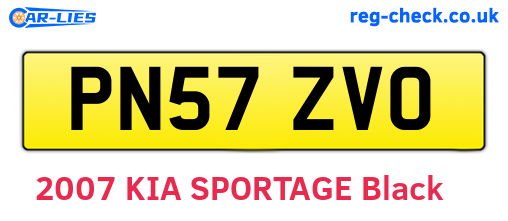 PN57ZVO are the vehicle registration plates.