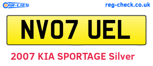 NV07UEL are the vehicle registration plates.