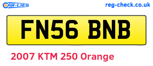 FN56BNB are the vehicle registration plates.