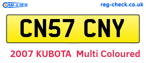 CN57CNY are the vehicle registration plates.