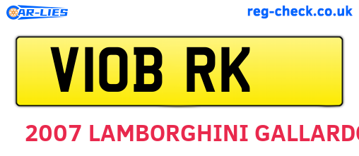 V10BRK are the vehicle registration plates.