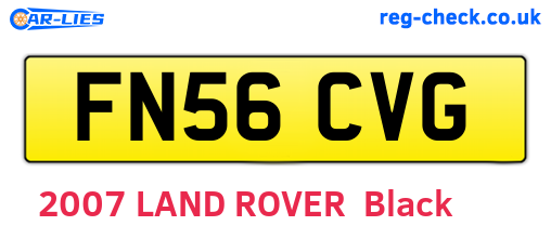FN56CVG are the vehicle registration plates.