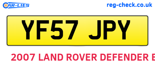 YF57JPY are the vehicle registration plates.