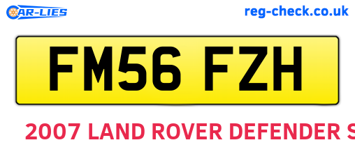 FM56FZH are the vehicle registration plates.