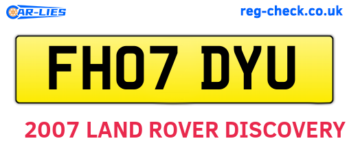 FH07DYU are the vehicle registration plates.