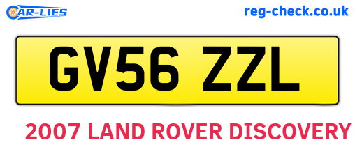 GV56ZZL are the vehicle registration plates.