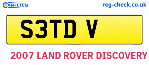 S3TDV are the vehicle registration plates.