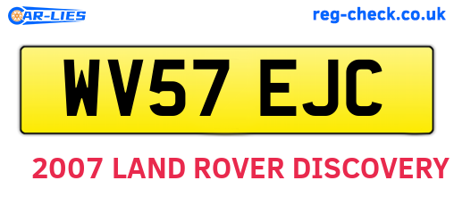 WV57EJC are the vehicle registration plates.