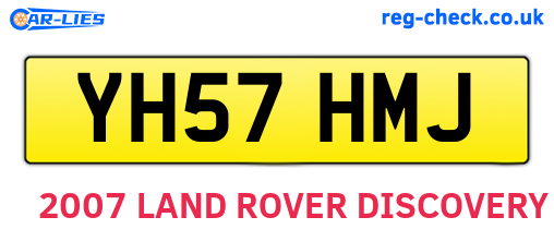 YH57HMJ are the vehicle registration plates.