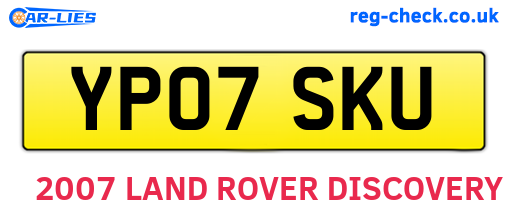 YP07SKU are the vehicle registration plates.