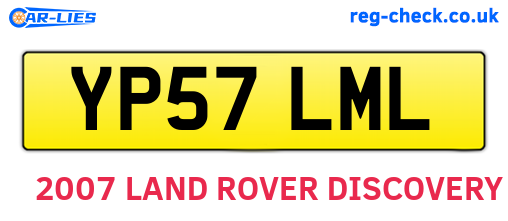 YP57LML are the vehicle registration plates.