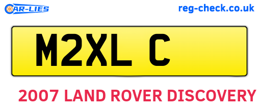 M2XLC are the vehicle registration plates.