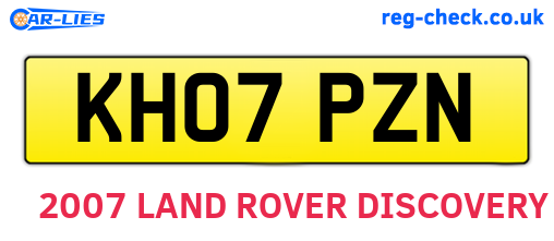 KH07PZN are the vehicle registration plates.