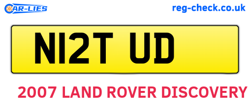 N12TUD are the vehicle registration plates.