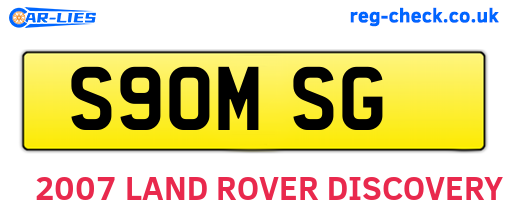S90MSG are the vehicle registration plates.