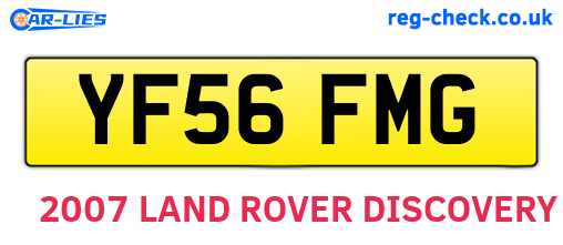 YF56FMG are the vehicle registration plates.