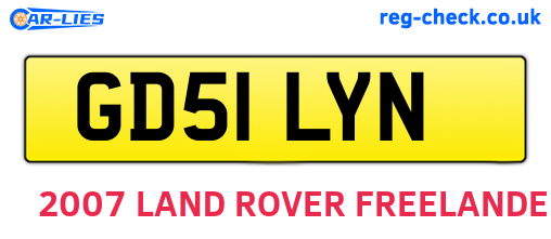 GD51LYN are the vehicle registration plates.