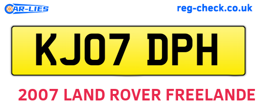 KJ07DPH are the vehicle registration plates.