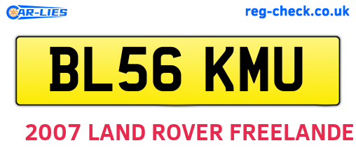 BL56KMU are the vehicle registration plates.