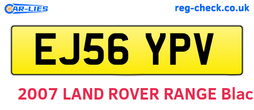 EJ56YPV are the vehicle registration plates.