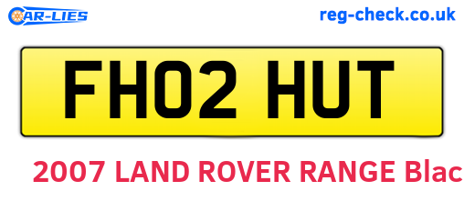 FH02HUT are the vehicle registration plates.